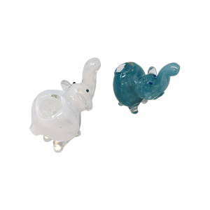 3'' Solid Color Elephant Hand Pipe (Pack of 2) [RKD97] 